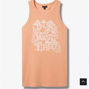 COPY - Torrid Be Free Fitted Cotton Modal Rib Crew Neck Tank 00/M-L/Womens 10 P…